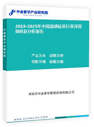 2019-2025年中國流感疫苗行業(yè)深度調研及分析報告
